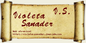 Violeta Sanader vizit kartica